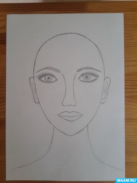 Портрет мамы детский