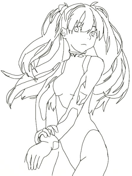 Раскраска аниме в купальниках