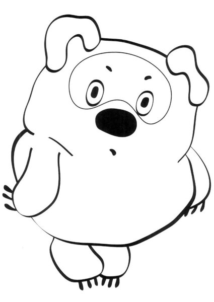 Раскраски для детей вини пух