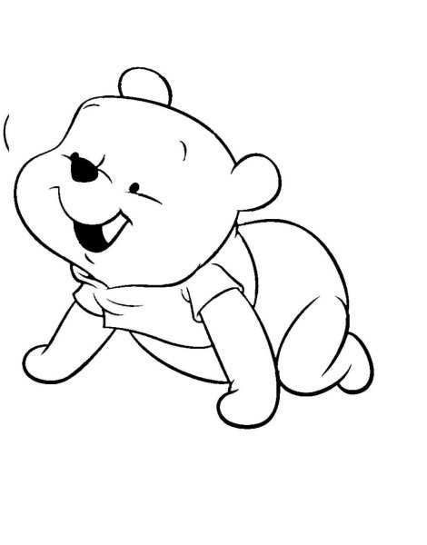 Нарисовать пяточка из Винни пуха поэтапно