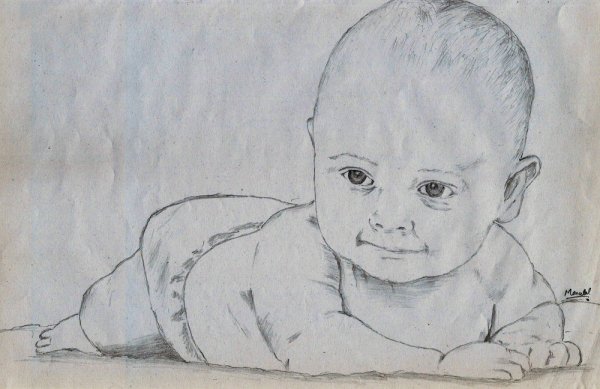 Рисовать младенца
