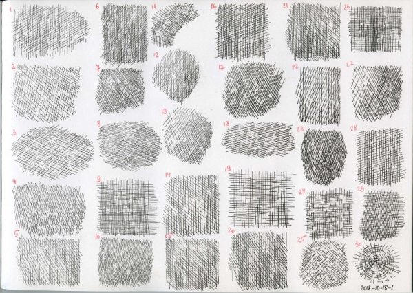 Техника рисования штрихами