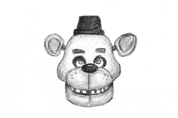 Фредди ФНАФ 1 рисунок