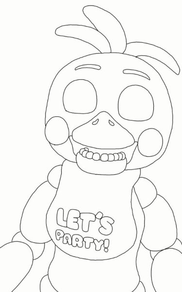 Маска Голден Фредди раскраска