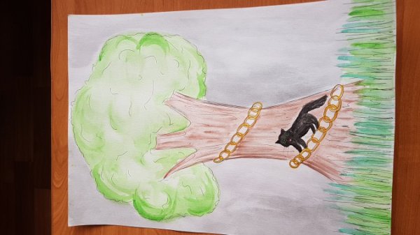 Сказка у Лукоморья дуб зеленый