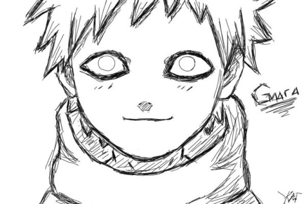 Гаара раскраска