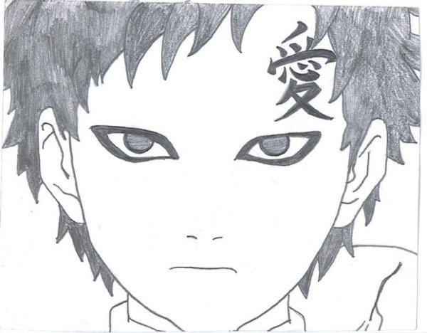 Гаара нарисовать