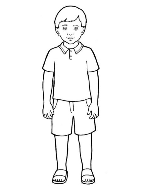 Человек карандашом для детей