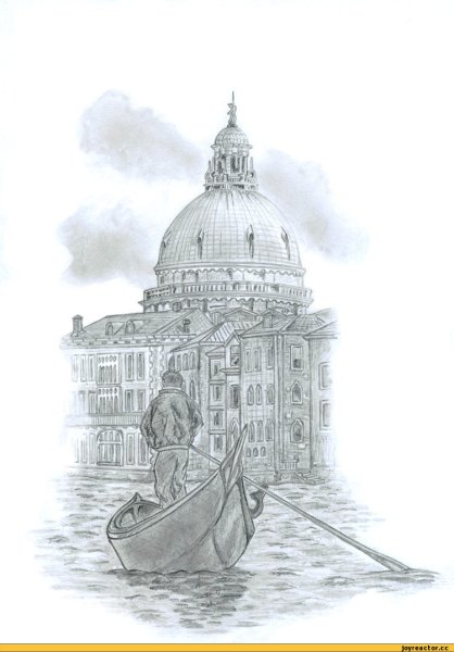 Венеция карандашом