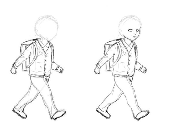 Макет ребенка для рисования одежды