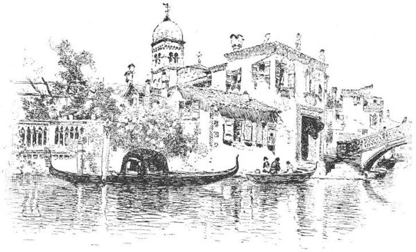 Венеция рисунки тушью