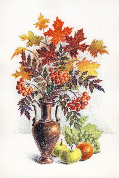 Осенний букет нарисованны