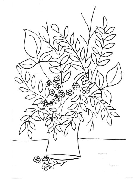 Осенний букет раскраска