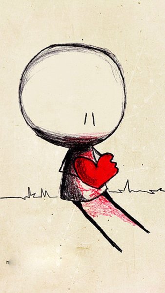 Рисунки ручкой про любовь