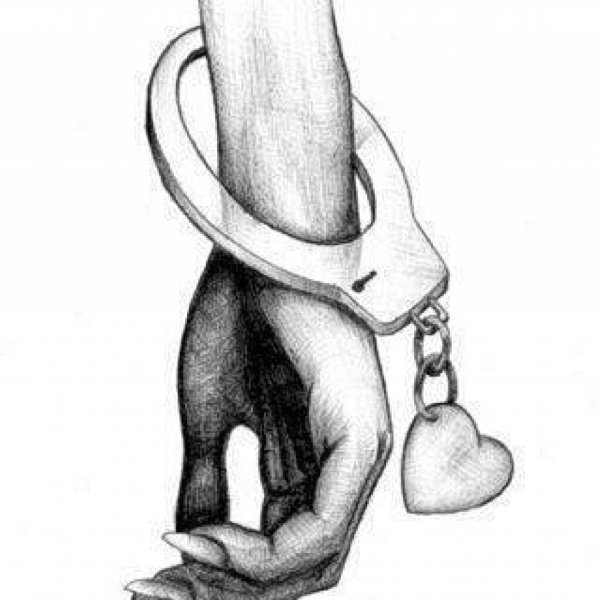 Руки рисунки карандашом влюбленные