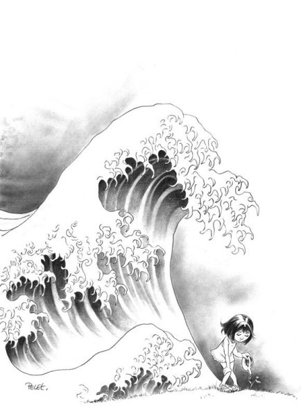 Рисунок ЦУНАМИ для детей