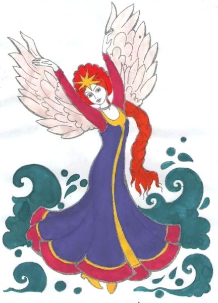 Царевна лебедь рисунок