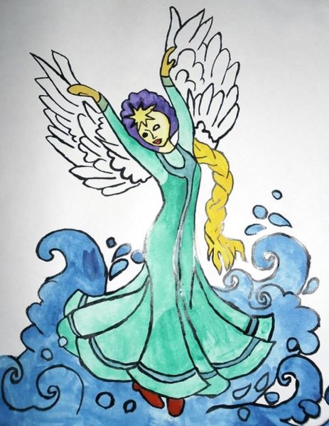 Царевна лебедь рисунок