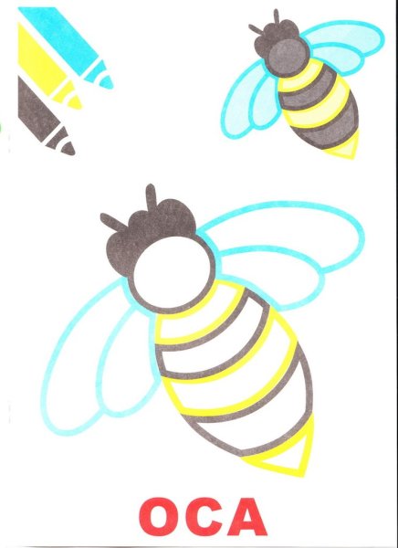 Пчела на цветке рисунок