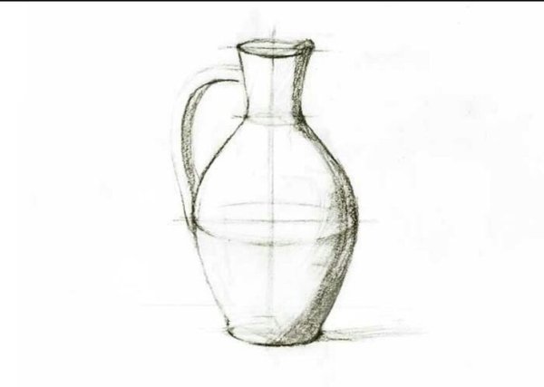 Кувшин карандашом