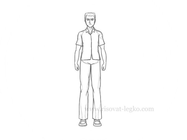 Человек рисунок девушка