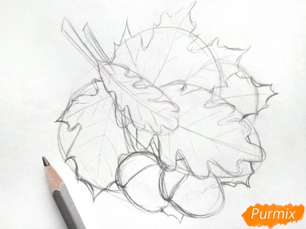 Рисование кленового листа