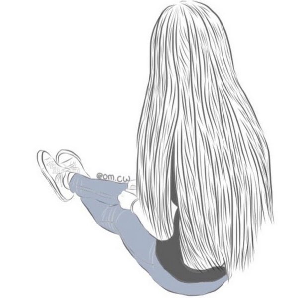 Нарисовать девочку с длинными волосами