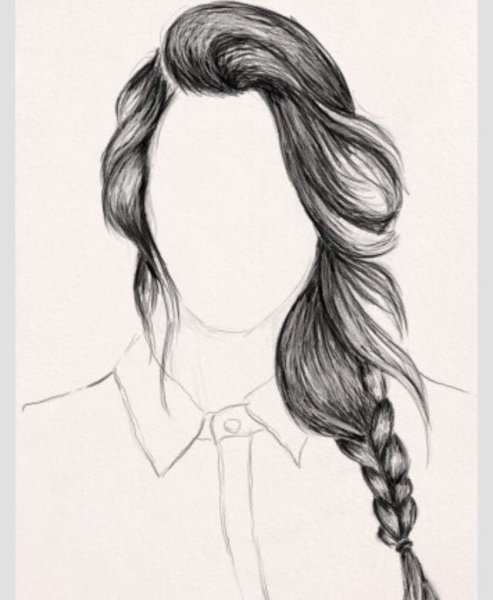 Причёски для девочек рисунки для срисовки