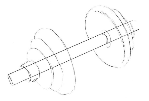 Гантели раскраска
