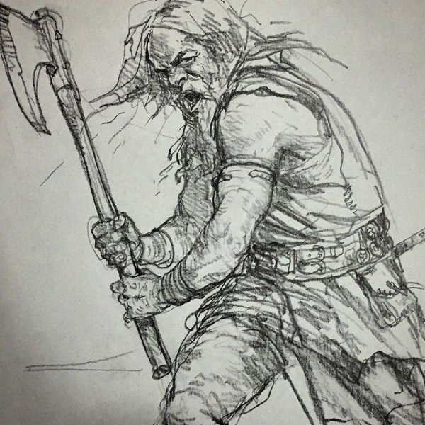 Викинг карандашом