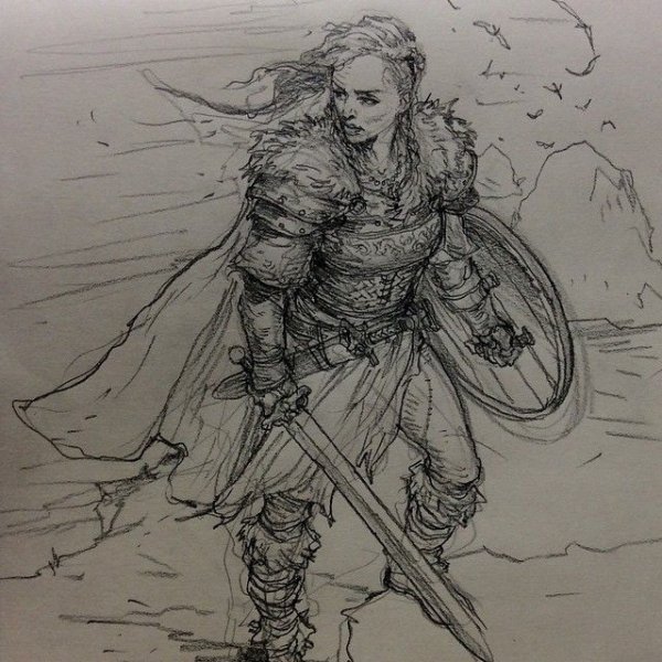 Викинги зарисовки