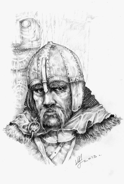 Викинг карандашом