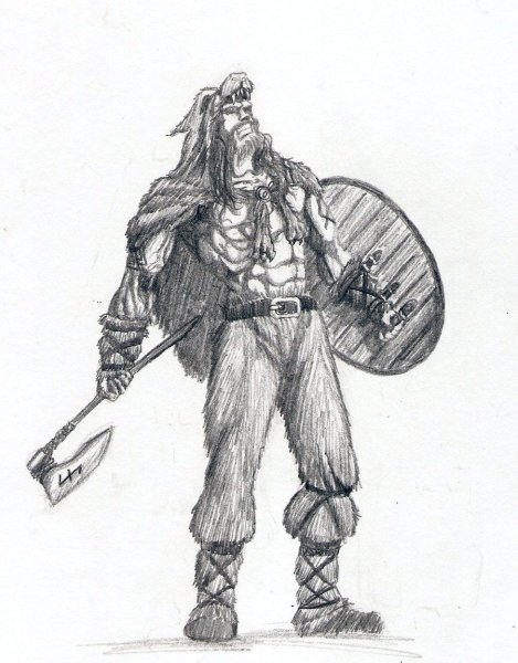 Викинг рисунок