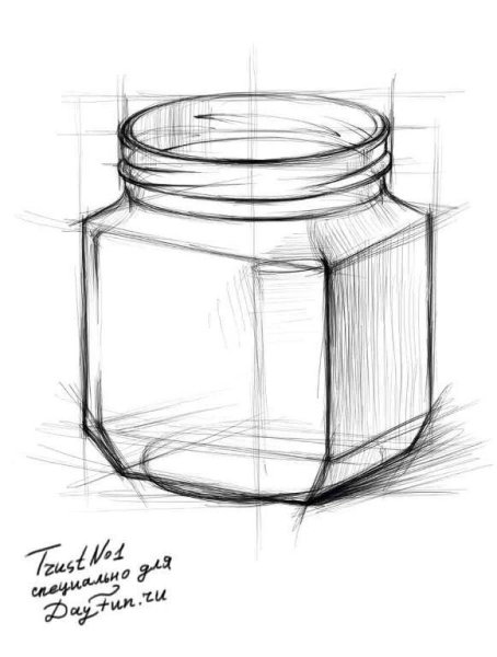 Скетч баночки