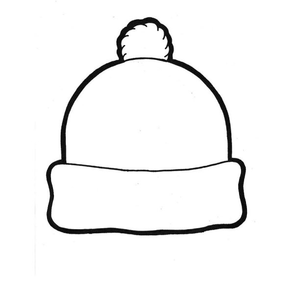 Шапка раскраска для детей