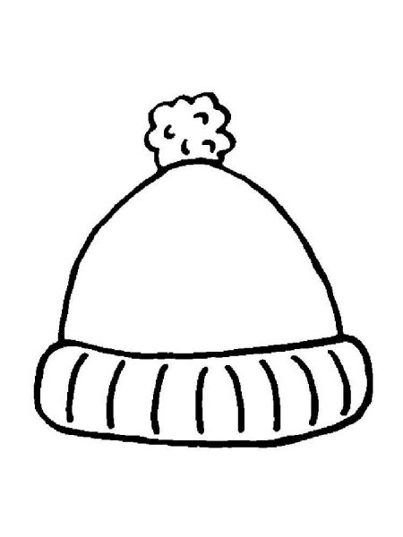 Шапка раскраска для детей