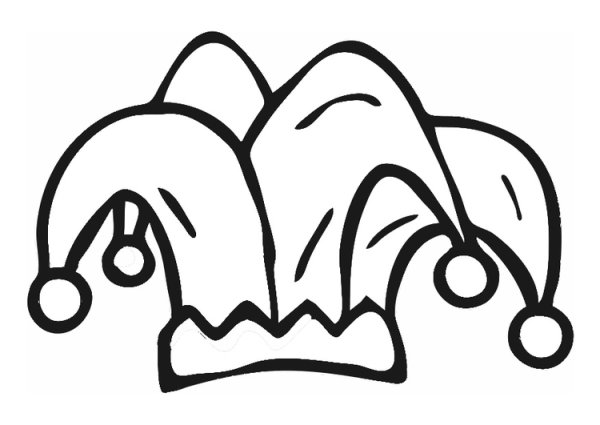 Новогодняя шапочка раскраска