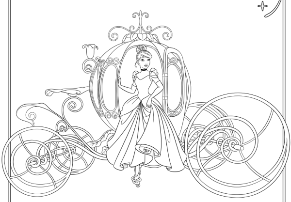 Карета Золушки рисунок легко