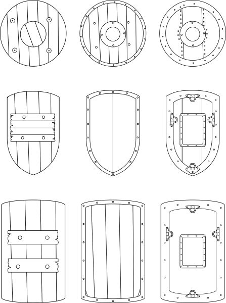 Щит раскраска
