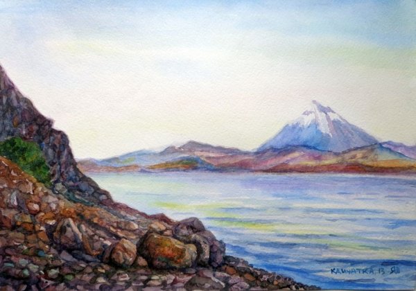 Картина вулкан Петропавловск-Камчатский