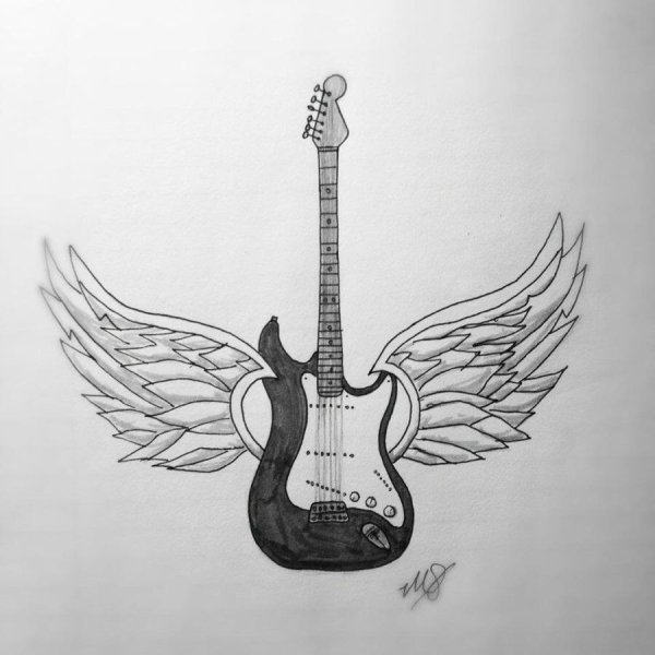 Gibson les Paul рисунок