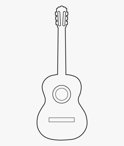 Гитара для срисовки