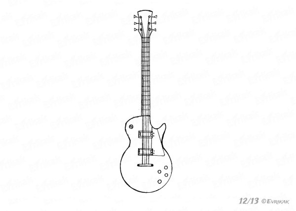 Гитара карандашом