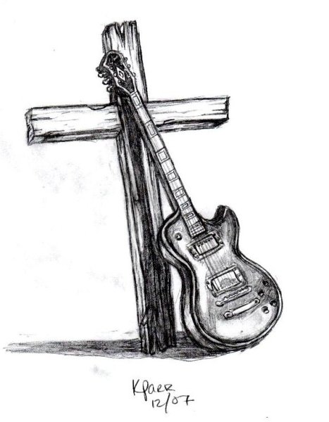 Gibson les Paul рисунок