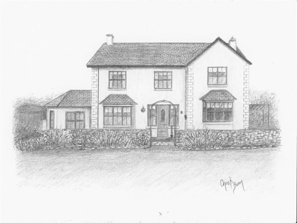 Эскиз коттеджа