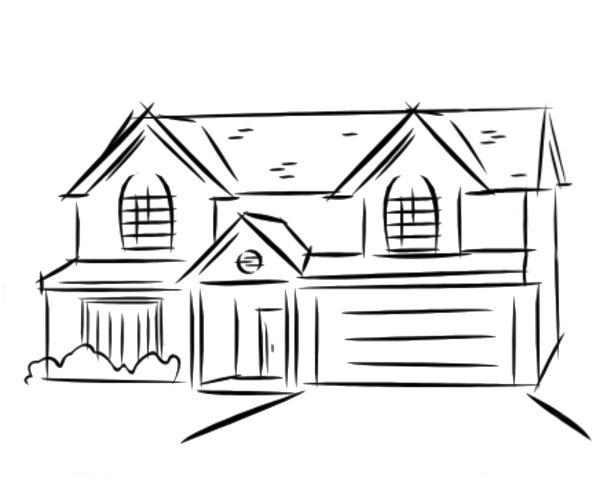 Дом мечты черно белый