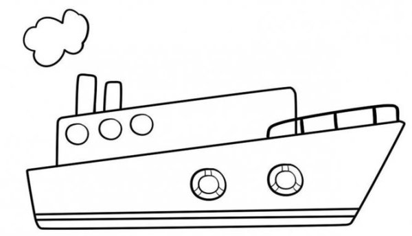 Раскраски корабли круизный лайнер