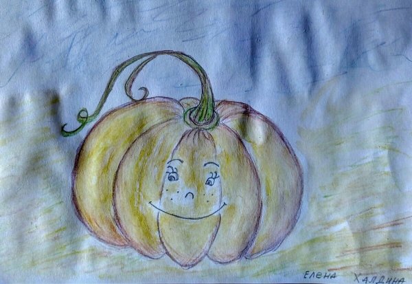 Тыква карандашом
