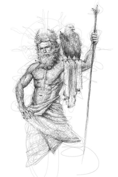 Бог Перун раскраска