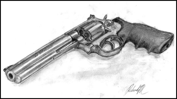 Револьвер рисунок